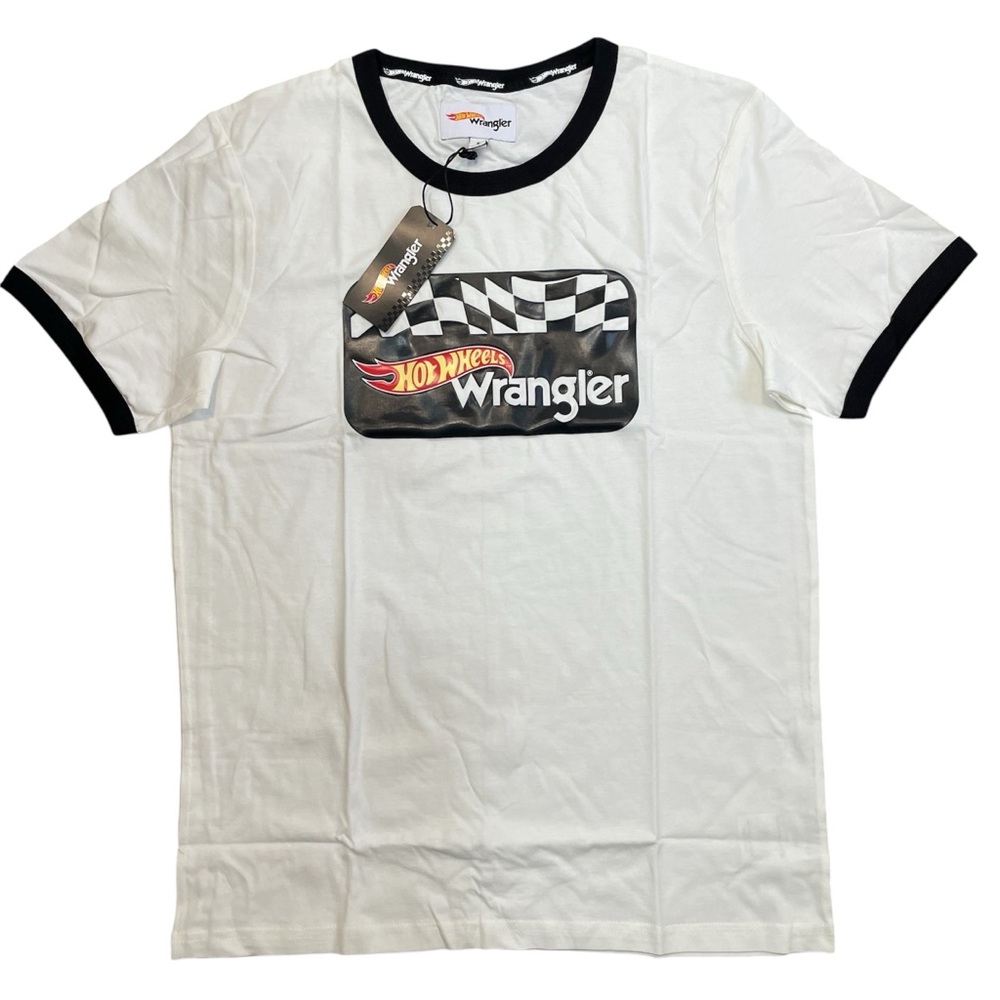 Wrangler x Hot Wheels Men's Logo T-Shirt | White | Size Small